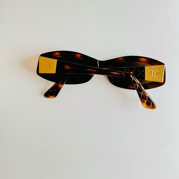 LIKE NEW π€ RARE CHANEL tortoise gold sunglasses 5014 - Picture 5 of 14